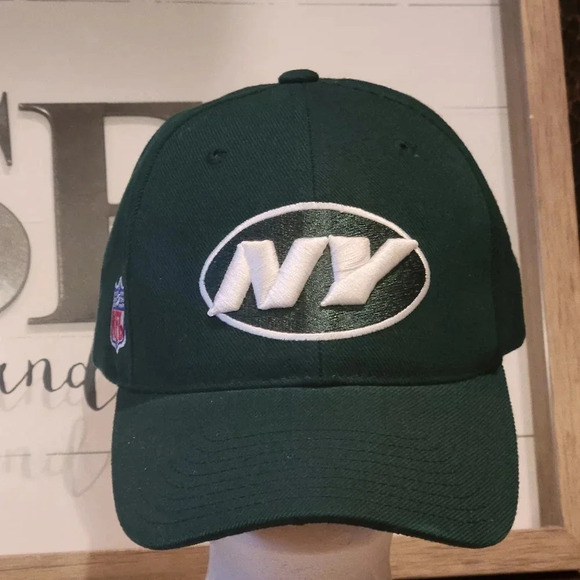Reebok NFL Team Apparel New York Jets Adjustable Hat Cap Green - Picture 1 of 11